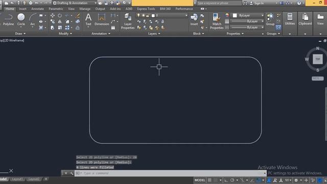 AutoCAD 2 1 MODIFYING SKETCH FILLET смотреть онлайн