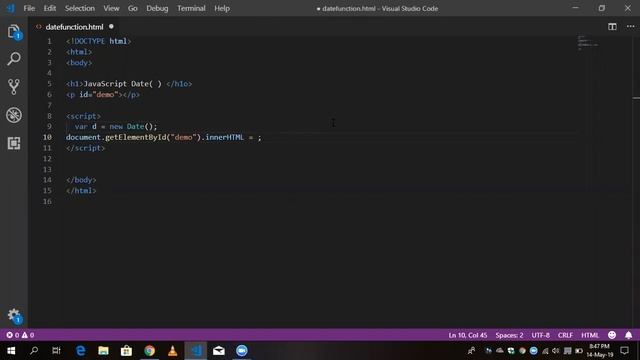 How to display date and time in Javascript смотреть онлайн