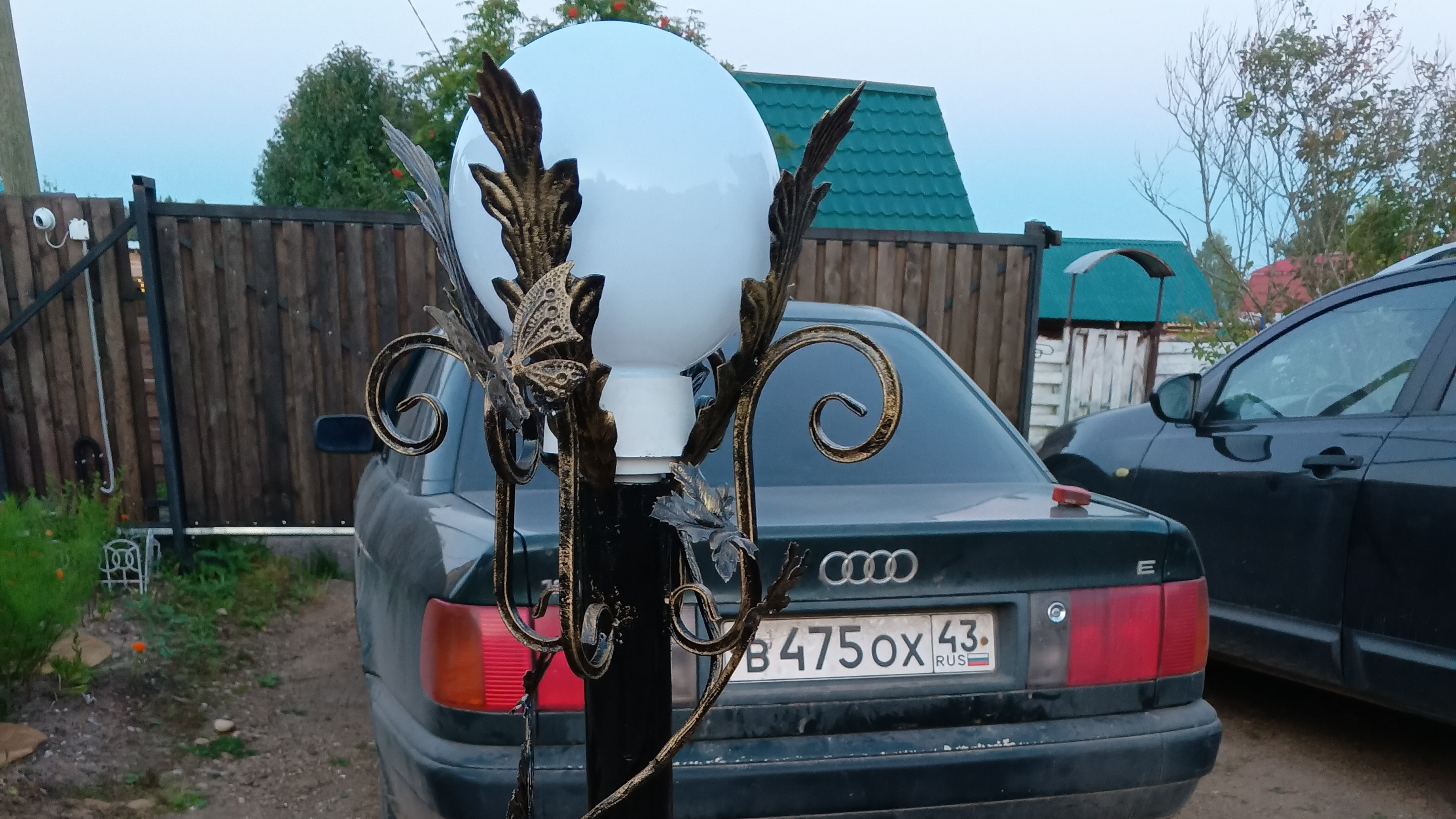 Светильник для сада с элементами холодной ковки своими руками! смотреть онлайн