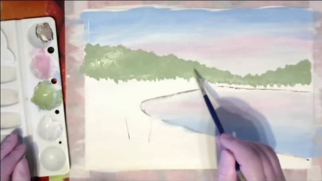 Художники от слова ХОРОШО! БЕРЕЗЫ. Часть 1. Гуашь. смотреть онлайн