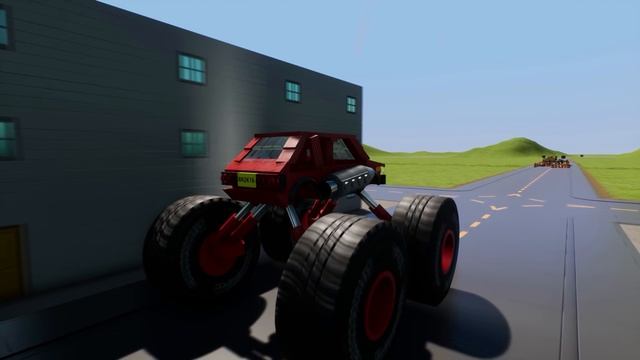 Road Construction Against Lego Monster Trucks | Brick Rigs смотреть онлайн
