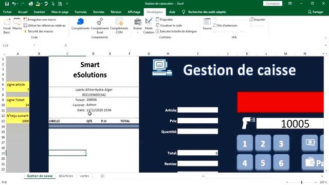 Créer une caisse enregistreuse sur excel en 1h смотреть онлайн