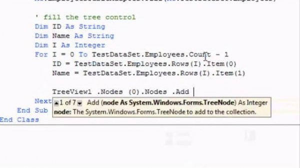 How to use TreeView control with DataGridView to display Master Details table in VB.net