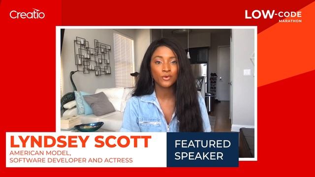 Invitation to Creatio's Low-Code Marathon: Lyndsey Scott, model, software developer and actress смотреть онлайн