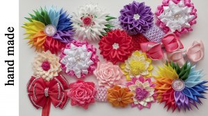 Банты из атласной ленты. ИДЕИ для ВДОХНОВЕНИЯ. Satin ribbon bows Tutorialhair