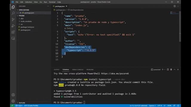 Instalación y configuración para desarrollo Typescript con VSCode смотреть онлайн
