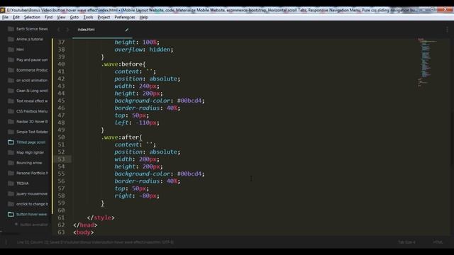 Wave Button Animation Hover Effect | Wave Button Hover Effect Using HTML & CSS смотреть онлайн