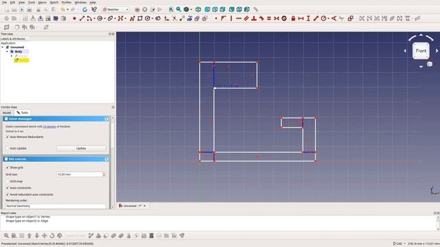 Build parametric profile in FreeCAD sketcher (offset and thickness?) смотреть онлайн