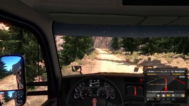 American Truck Simulator: 500,000 Horsepower Pulling HUGE TREE UP MOUNTAIN! Wheelies!? смотреть онлайн