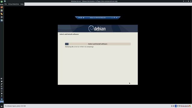 Install Debian Server Pada Windows Server 2019 Di VMware - Virtualisasi Bersarang