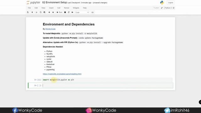 #2 | Installing Matplotlib | Matplotlib for Beginners | Data Visualization | WonkyCode | Telugu смотреть онлайн