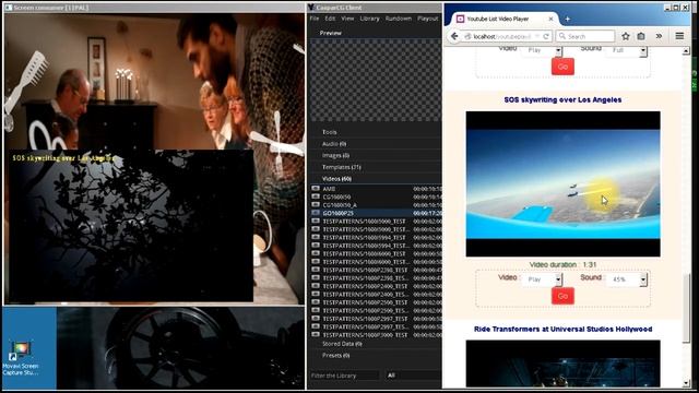 Youtube List Player web application and flash template on CasparCG смотреть онлайн