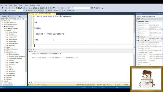 SQL Server Tutorial - Lesson 13 - Stored Procedures || لغة الإستعلام عن قواعد المعطيات - التوابع смотреть онлайн