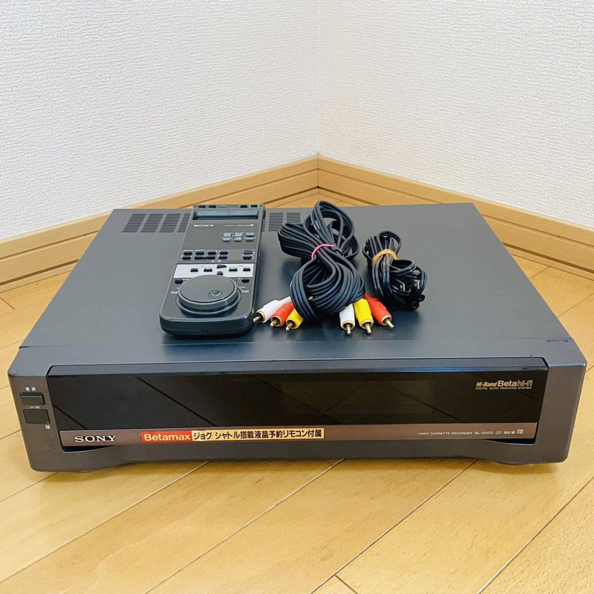 Кассетный стереомагнитофон SONY Betamax SL-200D Hi-Fi 1995-год  Ac100v с кабелем-Япония