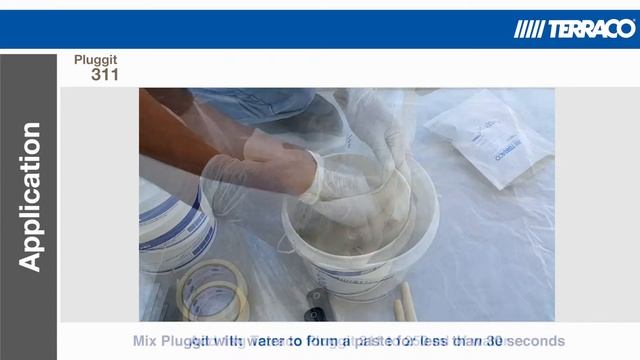 Pluggit 311 | Cement based rapid setting water-stop mortar смотреть онлайн
