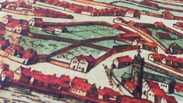 Ancient map of Besançon, Vesontio, 1572 | SKU: 187445 смотреть онлайн