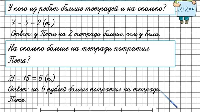 Решение задач. Математика 4 класс смотреть онлайн