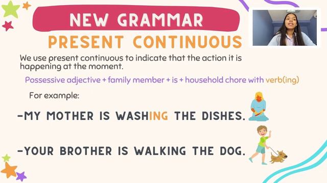 3rd Grade. Online Class. Unit 4. Family life. Present continuous смотреть онлайн