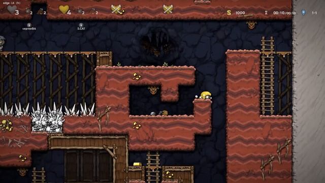 Spelunky 2 / 86 серия / ИГРАЕМ ВДВОЕМ первый COOP