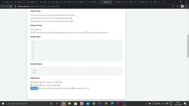 DefaultDict Tutorial HackerRank Python Solution | CODE WITH NM смотреть онлайн