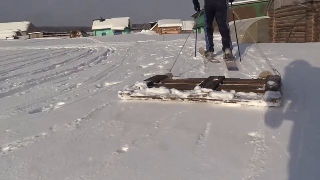 Как в деревне делать лыжную трассу смотреть онлайн