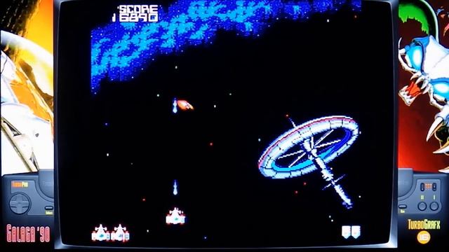 Galaga 90 for the Turbografx 16 and PC Engine game systems смотреть онлайн