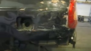 Ремонт хламового заднего крыла Хендай  Акценте.Ремонт кузова.