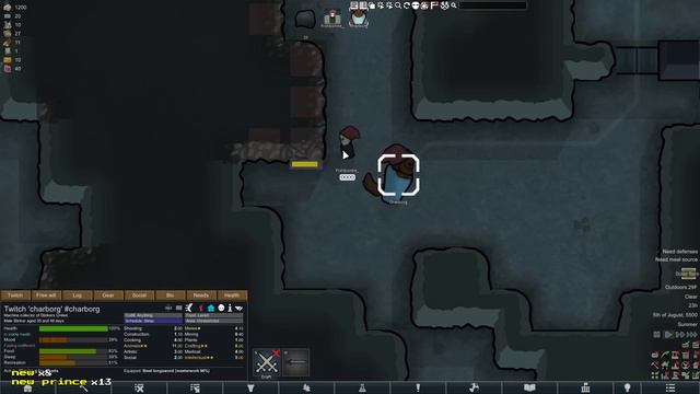 Charborg Streams - RimWorld: raising a spoiled vampire kid who's voiced by random viewers смотреть онлайн