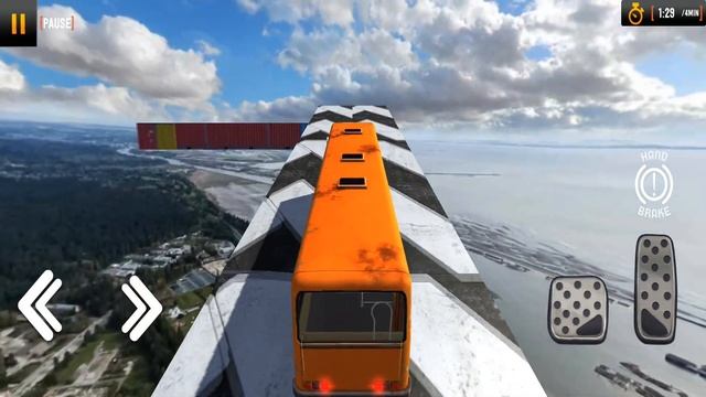 Impossible Bus Driving: Crazy Stunt Driving Simulator 2020 - Android Gameplay смотреть онлайн