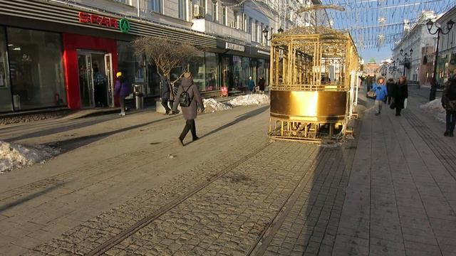 07.12.2022. Россия. Нижний Новгород. В память о том, что по Б.Покровской когда-то ходили трамваи. Ч смотреть онлайн