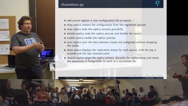 (2017.05.30) Federico Campoli - pg_chameleon MySQL to PostgreSQL replica смотреть онлайн