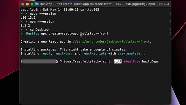 Create React App using npm for frontend || Full Stack CRUD Application Spring Boot and React -05 смотреть онлайн