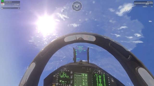 Самолеты в ARMA 3 с точки зрения вирпила, на основе боя F/A-18E Hornet против пары Су-35 смотреть онлайн