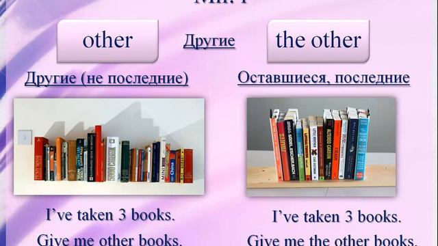 Other, Another, The Other - Видеоурок по английскому языку