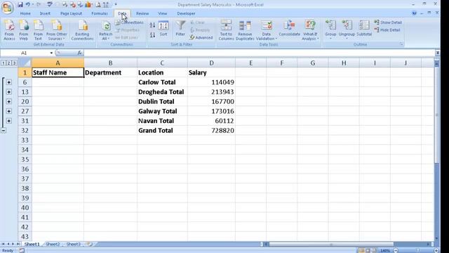 How to record a macro (part two) and Assign a Macro button смотреть онлайн