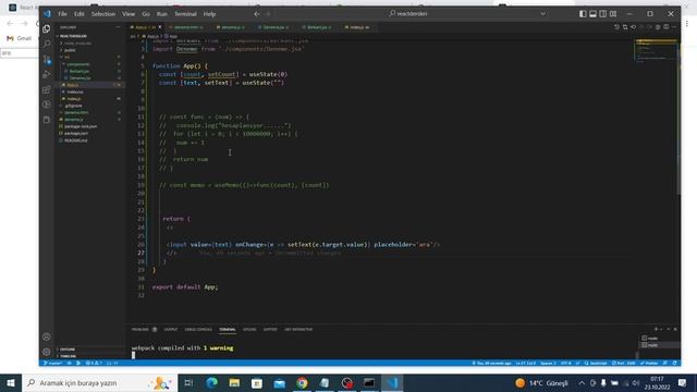 Yeni Başlayanlar İçin, 2.5 Saatte REACT Eğitimi смотреть онлайн