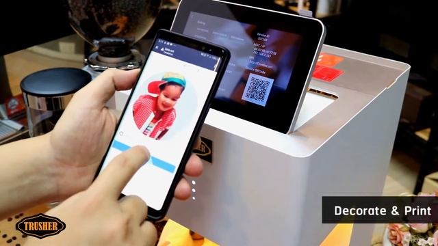 นำรูปจากมือถือ ลงใส่กาแฟ selfie coffee | พิมพ์ภาพลงกาแฟ Coffee Printer CM-9000 смотреть онлайн