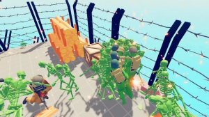 Zombie 100 Units vs Army Soldier - Totally Accurate Battle Simulator TABS
