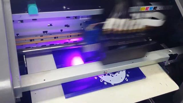 250UV LED printer White printing 1 смотреть онлайн