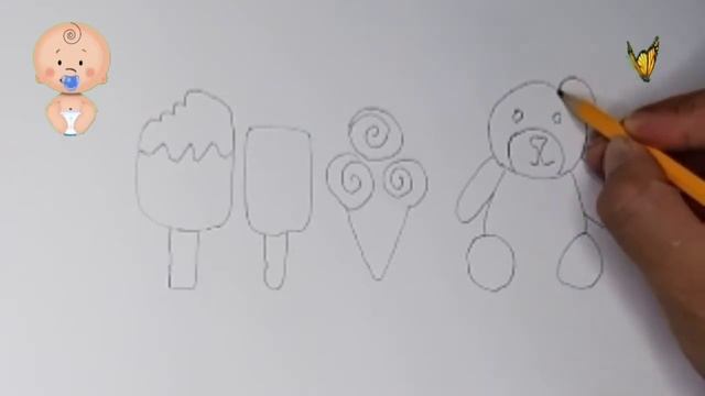 Bolalar uchun muzqaymoq rasm chizish/ICE CREAM FOR KIDS Drawing | раскраски смотреть онлайн
