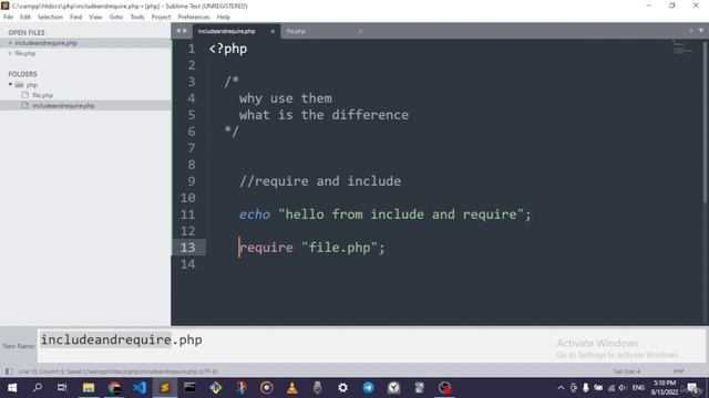 Section 12 Some Extra PHP Basics Update 2022, Lecture 36 Require and Include 11 смотреть онлайн