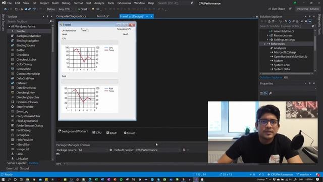 CPU Performance C Sharp (C#) With Timer, Thread and Background смотреть онлайн