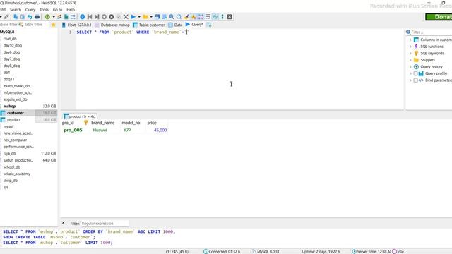 Database Task 09 | Use Select Query Statement | 1st Year | Java Institute смотреть онлайн