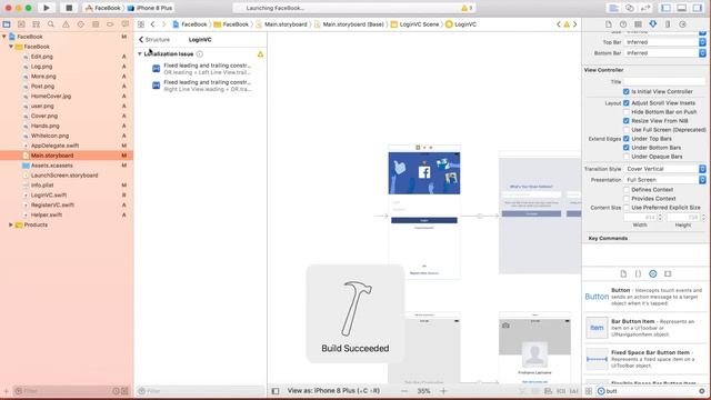 Complete Facebook App in Swift, Xcode and PHP - Appearance of Home Page - 52 смотреть онлайн