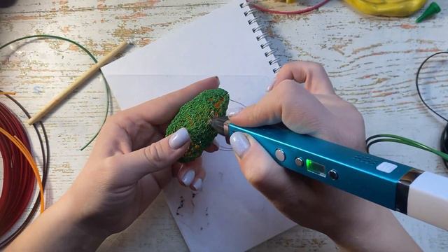 Рисуем 3D ручкой. Трафарет для 3D ручки "Папайя" смотреть онлайн