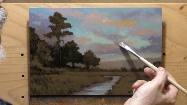 Meadow at Dawn 8x12 - Painting Demonstration смотреть онлайн