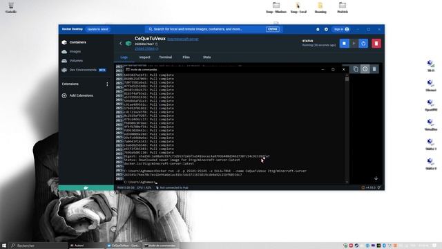 Minecraft Java | Docker Desktop | Comment créer un serveur | Local смотреть онлайн