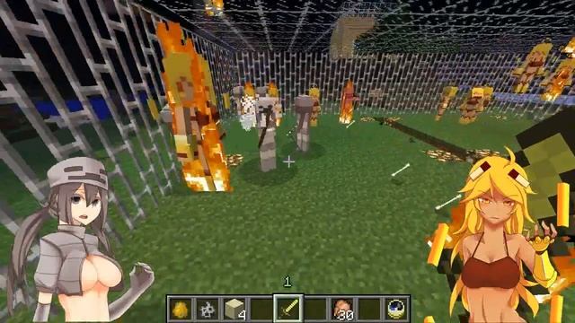 Minecraft GIRL CAGE FIGHT ! смотреть онлайн