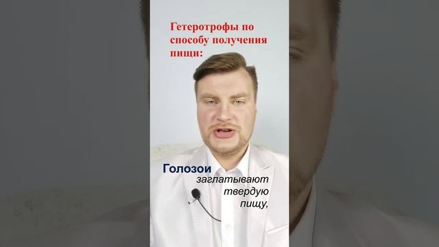 Классификация гетеротрофов по способу получения пищи. ЕГЭ Биология. ЕГЭ 2022. смотреть онлайн