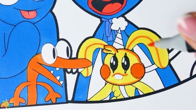 RAINBOW FRIENDS vs. POPPY PLAYTIME Coloring Pages | @drawandcolortv смотреть онлайн